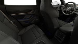 Interior view showing the back seats of Taycan Turbo S