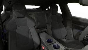Interior view showing the front seats of Taycan Turbo GT