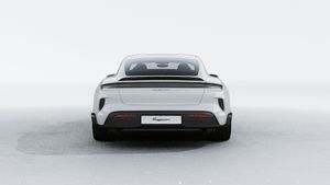 Exterior view of Taycan Turbo GT showing the rear of the car
