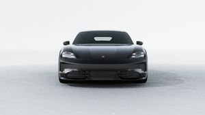 Exterior view of Taycan 4S Black Edition showing the front of the car
