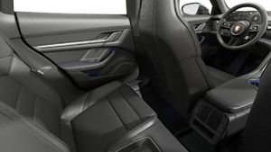 Interior view showing the back seats of Taycan 4 Cross Turismo
