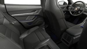 Interior view showing the back seats of Taycan 4 Cross Turismo