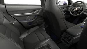 Interior view showing the back seats of Taycan 4 Cross Turismo