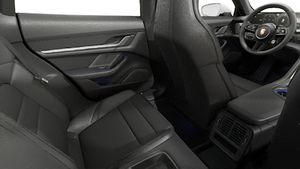 Interior view showing the back seats of Taycan 4 Cross Turismo