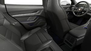 Interior view showing the back seats of Taycan 4 Cross Turismo