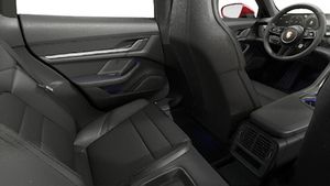 Interior view showing the back seats of Taycan 4 Cross Turismo