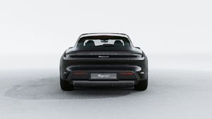 Exterior view of Taycan 4 Cross Turismo showing the rear of the car