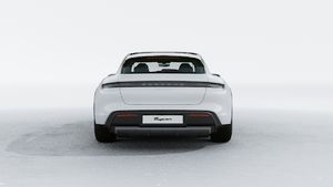 Exterior view of Taycan 4 Cross Turismo showing the rear of the car