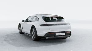 Exterior view of Taycan 4 Cross Turismo showing the back and left side of the car
