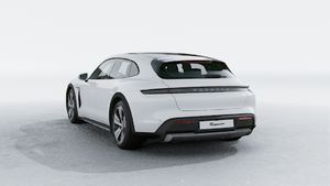 Exterior view of Taycan 4 Cross Turismo showing the back and left side of the car