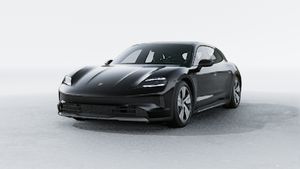 Exterior view of Taycan 4 Cross Turismo showing the front and left side of the car