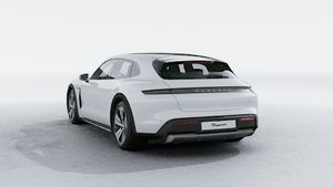 Exterior view of Taycan 4S Cross Turismo showing the back and left side of the car