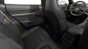 Interior view showing the back seats of Taycan Turbo Cross Turismo