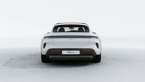 Exterior view of Taycan Turbo Cross Turismo showing the rear of the car