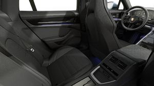Interior view showing the back seats of Panamera