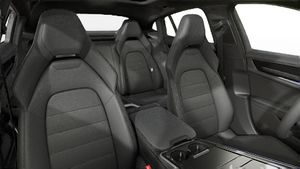 Interior view showing the front seats of Panamera