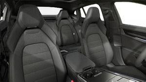 Interior view showing the front seats of Panamera