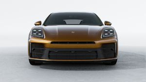 Exterior view of Panamera showing the front of the car