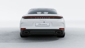 Exterior view of Panamera showing the rear of the car