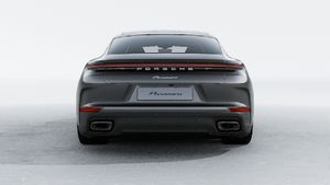 Exterior view of Panamera showing the rear of the car