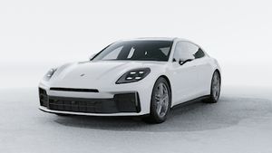 Exterior view of Panamera showing the front and left side of the car