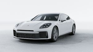 Exterior view of Panamera showing the front and left side of the car