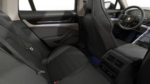 Interior view showing the back seats of Panamera 4