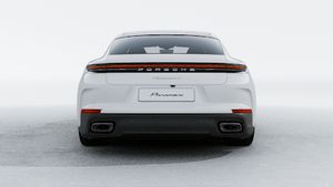Exterior view of Panamera 4 showing the rear of the car