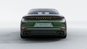Exterior view of Panamera 4 showing the rear of the car