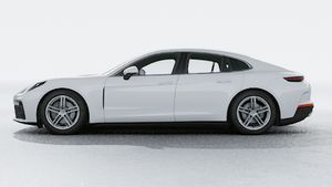 Exterior view of Panamera 4 showing the left side of the car