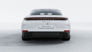 Exterior view of Panamera 4 E-Hybrid showing the rear of the car