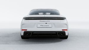 Exterior view of Panamera GTS showing the rear of the car