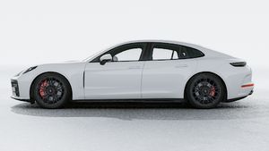 Exterior view of Panamera GTS showing the left side of the car