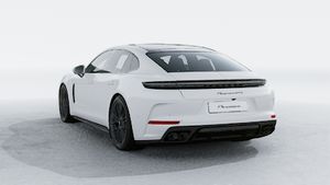 Exterior view of Panamera GTS showing the back and left side of the car