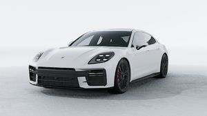 Exterior view of Panamera GTS showing the front and left side of the car