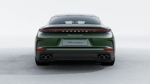 Exterior view of Panamera 4S E-Hybrid showing the rear of the car