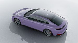 Exterior view of Panamera 4S E-Hybrid seen from above