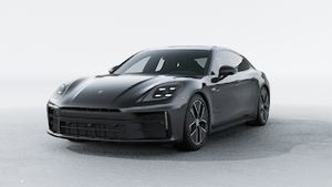 Exterior view of Panamera 4S E-Hybrid showing the front and left side of the car
