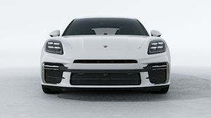 Exterior view of Panamera Turbo E-Hybrid showing the front of the car