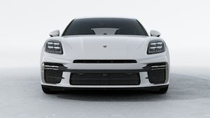 Exterior view of Panamera Turbo E-Hybrid showing the front of the car