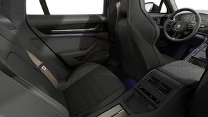Interior view showing the back seats of Panamera Turbo S E-Hybrid