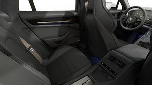 Interior view showing the back seats of Panamera Turbo S E-Hybrid