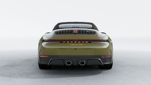 Exterior view of 911 Spirit 70 showing the rear of the car